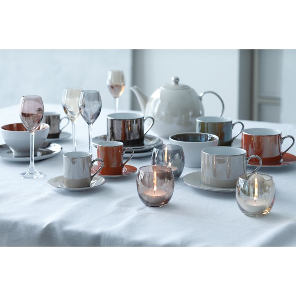 Набор из 4 подсвечников для чайных свечей LSA International Polka пастель