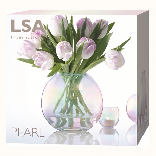 Ваза круглая LSA International Pearl 16 см