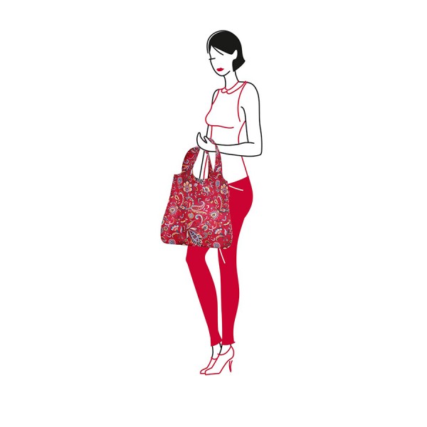 Сумка складная Mini Maxi Shopper paisley ruby