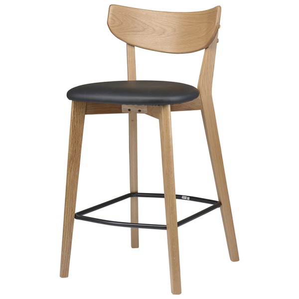 Стул барный Unique Furniture Pero PU-кожа черный