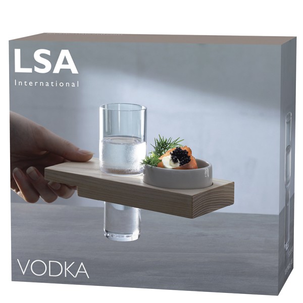 Набор сервировочный из стопки и подставки Vodka Solo