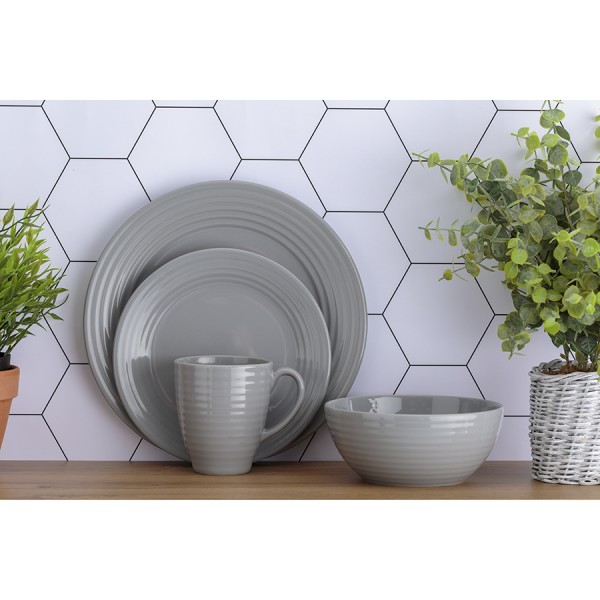 Тарелка Living D 21 см серая