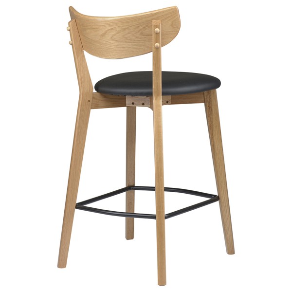 Стул барный Unique Furniture Pero PU-кожа черный