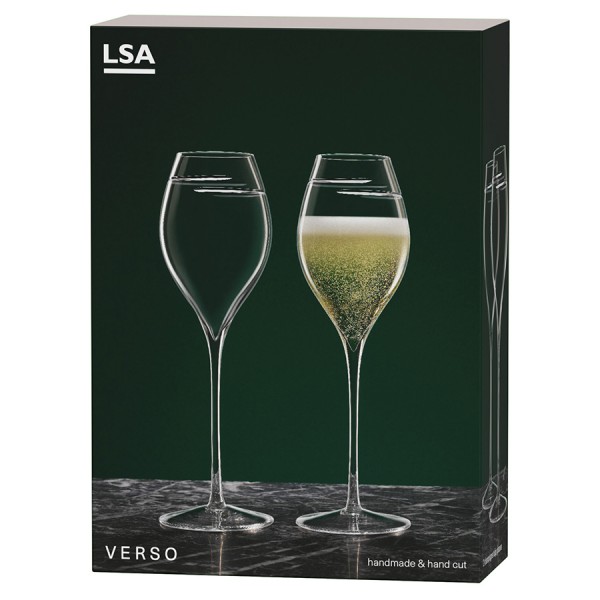 Набор из 2 бокалов для шампанского Signature Verso Tulip 370 мл