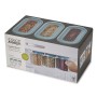 Набор из 3 подвесных контейнеров для хранения CupboardStore 1,3 л темный опал