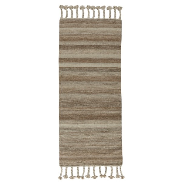 Ковер из шерсти и хлопка с кисточками из коллекции Ethnic, 70х160 см