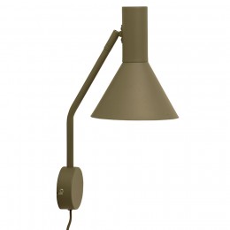 Лампа настенная Lyss оливковая матовая