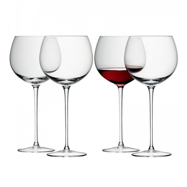 Набор из 4 круглых бокалов для вина LSA Wine 570 мл