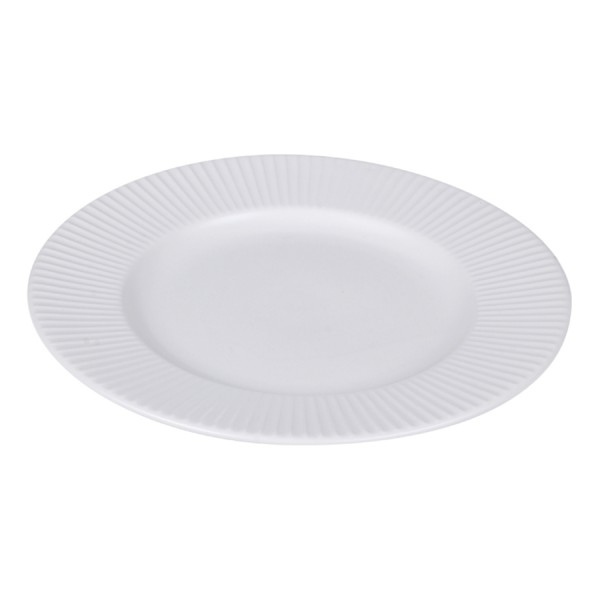 Набор тарелок Soft Ripples, D21 см, белые, 2 шт.