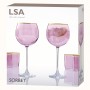 Набор из 2 круглых бокалов LSA International Sorbet 525 мл розовый