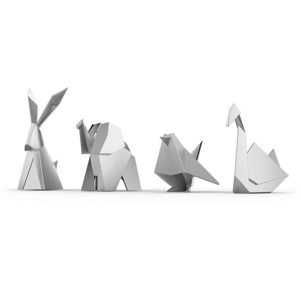 Держатель для колец Origami лебедь хром