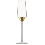 Набор из 2 бокалов-флейт для шампанского Space 210 мл золото