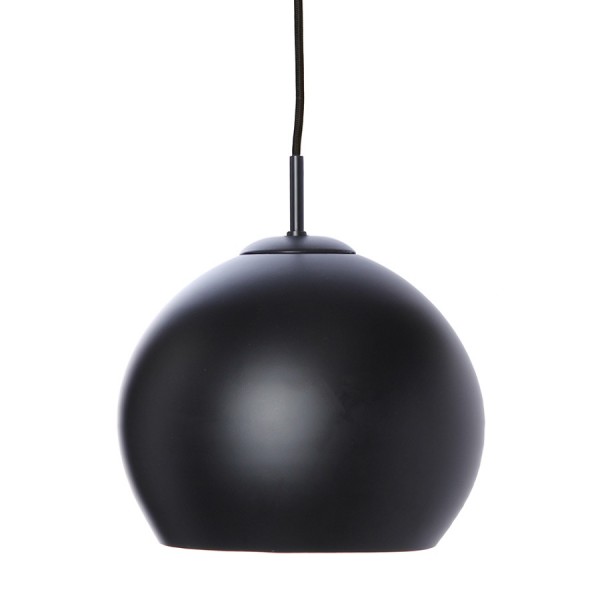 Лампа подвесная Ball D25 см, черная матовая