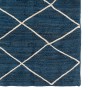 Ковер из джута темно-синего цвета с геометрическим рисунком Ethnic, 200x300 см