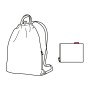 Рюкзак складной Mini Maxi sacpack glencheck red