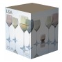 Набор из 4 бокалов для вина LSA Polka 400 мл металлик