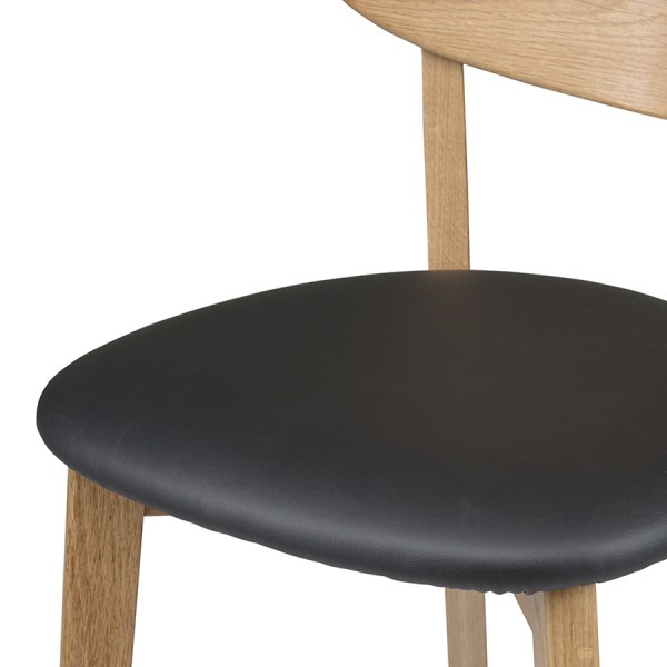 Стул барный Unique Furniture Pero PU-кожа черный