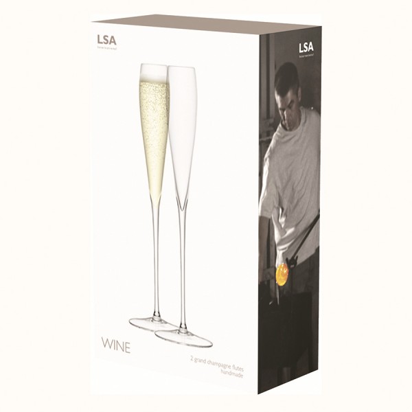 Набор из 2 высоких бокалов-флейт LSA Wine 100 мл