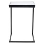 Столик кофейный Gabbrini 39х39х55 см темное стекло