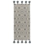 Ковер из хлопка с этническим узором Ромбы и кисточками из коллекции Ethnic, 70х160 см