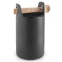 Емкость для хранения Toolbox с крышкой и ложкой 20 см черный