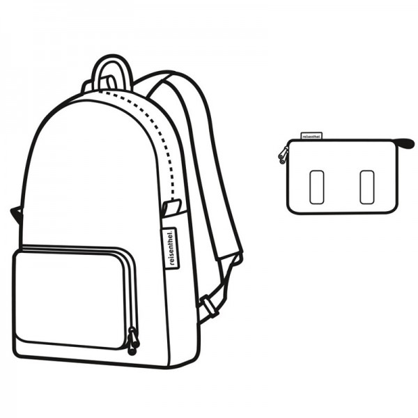 Рюкзак складной Mini Maxi Fifties Black