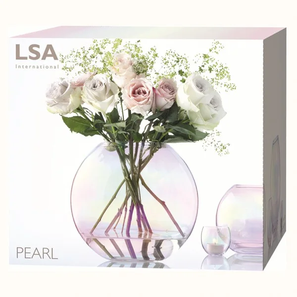 Ваза круглая LSA International Pearl 24 см