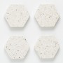 Набор из 4 подставок из камня Elements Hexagonal 10 см