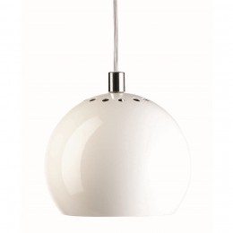 Лампа подвесная Ball белая глянцевая
