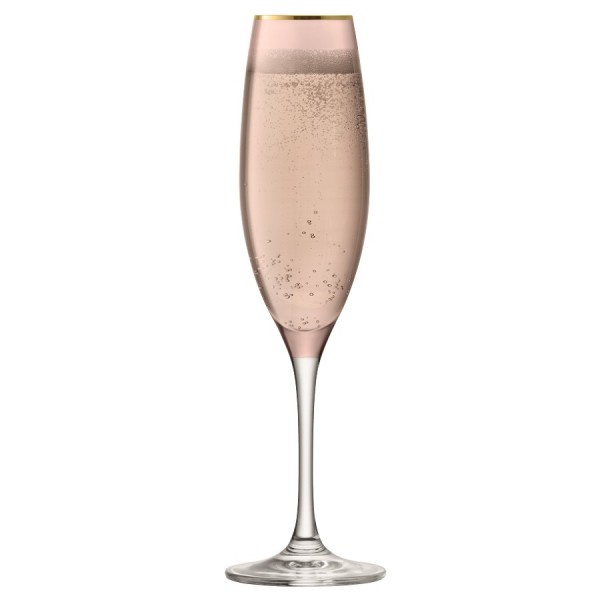 Набор из 2 бокалов флейт для шампанского LSA Sorbet 225 мл коричневый