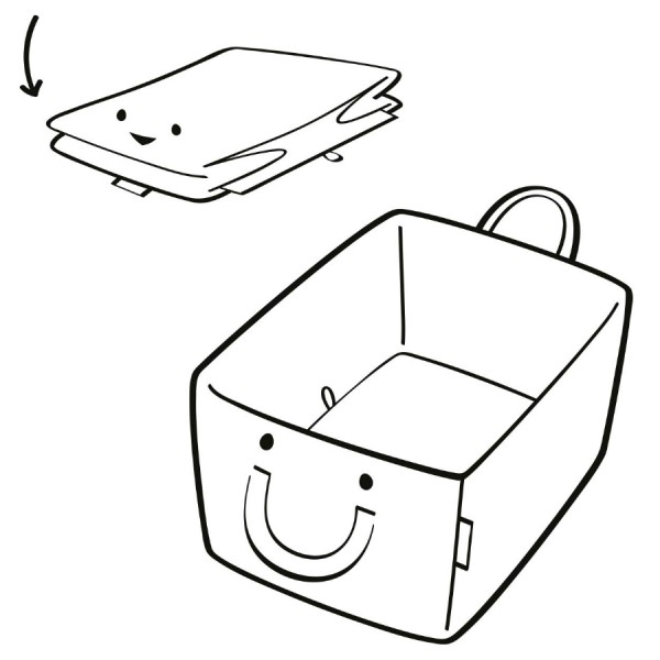 Коробка для хранения детская Storagebox ABC friends blue