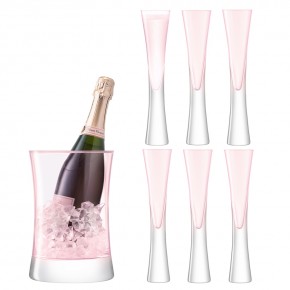 Набор для сервировки шампанского LSA International Moya малый, розовый