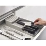 Органайзер для ножей DrawerStore, 40х14,5 см, серый