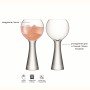 Набор из 2 бокалов для вина LSA Moya 550 мл прозрачный