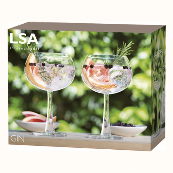 Набор из 2 круглых бокалов LSA International Gin 420 мл