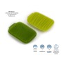 Набор из 2 малых щеток для мытья посуды CleanTech зеленый