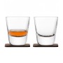 Набор из 2 стаканов Arran Whisky с деревянными подставками 250 мл