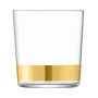 Набор из 8 стаканов с золотым декором Deco 390 мл