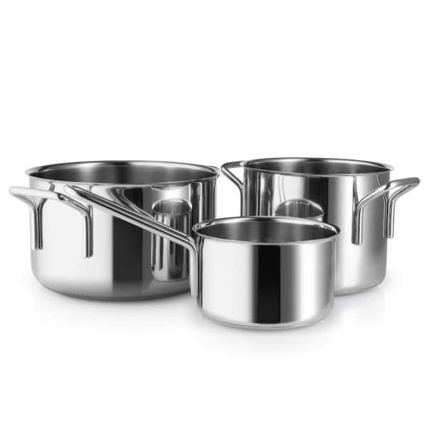 Набор из 2 кастрюль и сотейника Stainless Steel