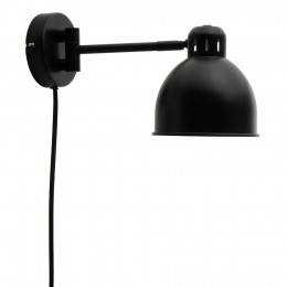 Лампа настенная Job Mini черная матовая