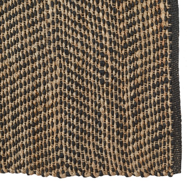 Ковер из джута с орнаментом Зигзаг Ethnic, 70х160 см