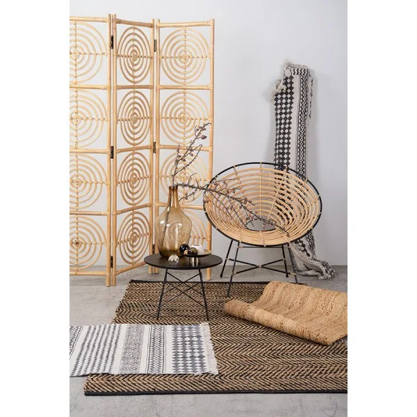 Ковер из джута с орнаментом Зигзаг Ethnic, 160х230 см