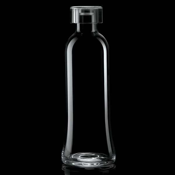 Бутылка для воды стеклянная 1 л прозрачная
