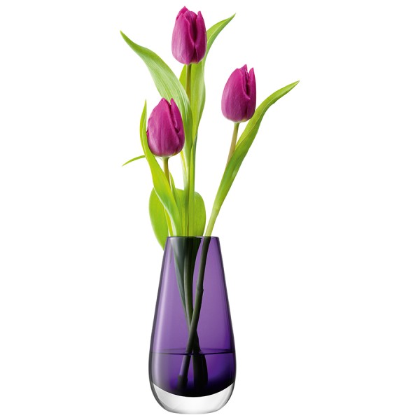 Ваза в форме бутона Flower Colour 14 см фиолетовая