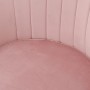 Кресло Coral велюр пыльная роза
