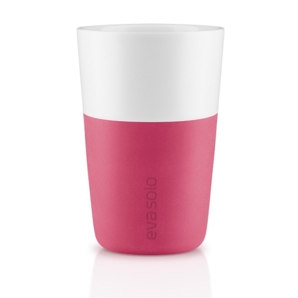 Чашки для латте 2 шт 360 мл розовые