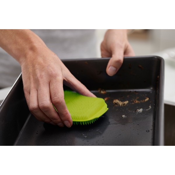 Набор из 2 щеток для мытья посуды CleanTech белый/зеленый