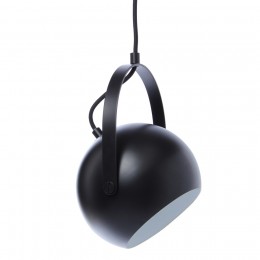 Лампа потолочная Ball с подвесом D19 см черная матовая