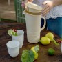 Кувшин с крышкой Tierra 1,8 л, молочно-белый