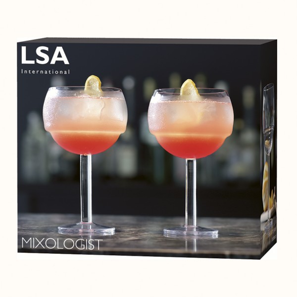 Набор из 2 круглых бокалов для коктейлей LSA Mixologist 520 мл